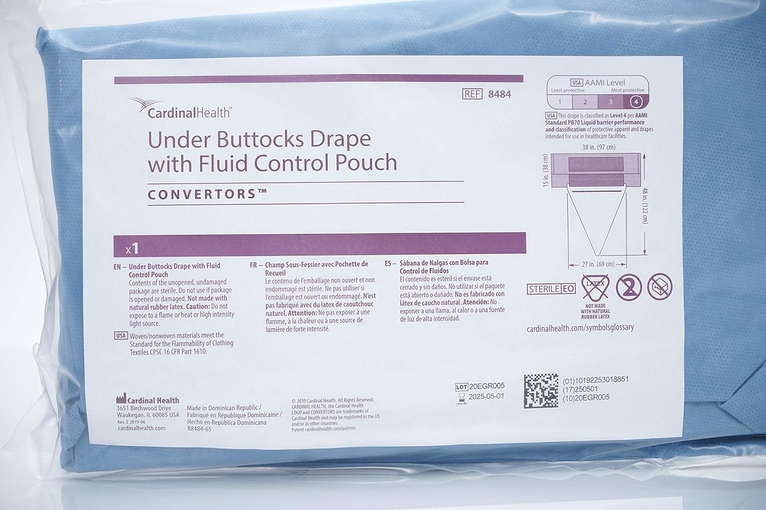 Drape Surgical Under Buttocks w/Fluid contro Pou .. .  .  